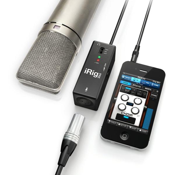 IK Multimedia iRig Pre XLR microphone interface  وصلة اي ريق بري لتوصيل اللاقط  العادي أوالحساس  مباشرة على الجوال  لتسجيل الصوت مثلاً أو للبث المباشر على وسائل التواصل الاجتماعي